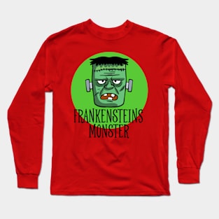 Halloween Frankenstein Monster Long Sleeve T-Shirt